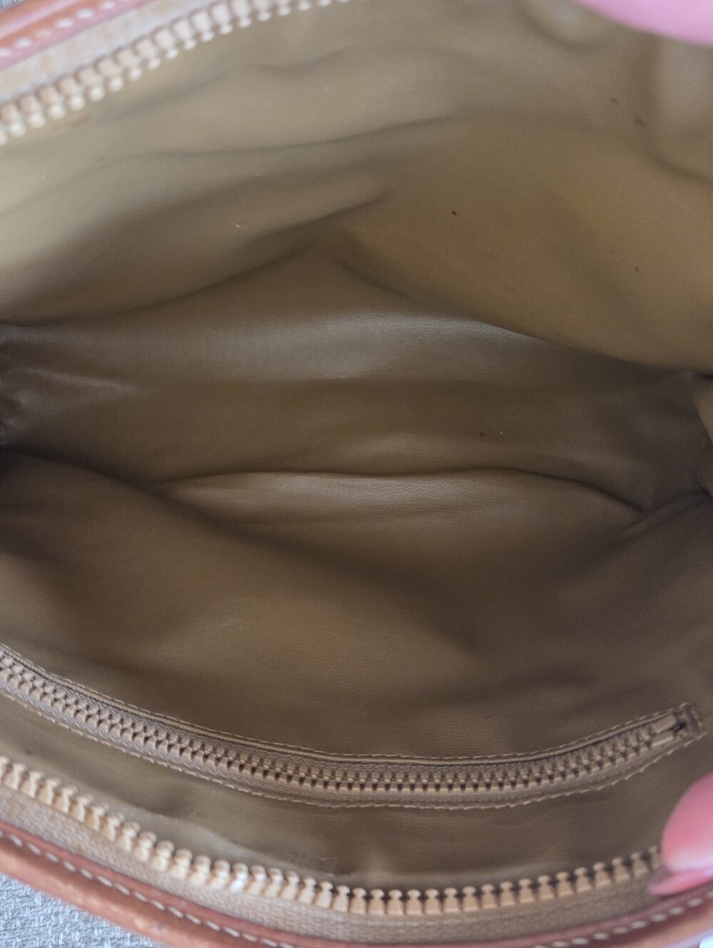 Celine Vintage  Dark Brown Macadam Canvas Travel Pouch - Picture 5 of 10